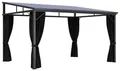 Produktbild: vidaXL Pavillon mit Vorhängen 405x294x244 cm Anthrazit