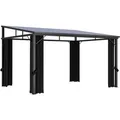 Produktbild: vidaXL Pavillon mit Vorhängen 405x294x244 cm Anthrazit 48599