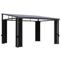 Produktbild: Pavillon mit Vorhängen 405x294x244 cm Anthrazit