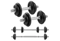 Produktbild: SONGMICS Hantel-Set 20KG/30KG 2er Set, verstellbar, Kurzhantelset mit Verbindungsrohr