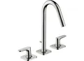 Produktbild: hansgrohe Axor Citterio M 3-Loch-Waschtischarmatur 34133000 Ausladung 135mm, Zugstangen-Ablaufgarnitur, chrom