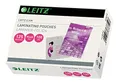 Produktbild: Leitz Heißlaminierfolien 125 mic 65 x 95 mm, zum Laminieren von Karten und Ausweisen, Hochwertige Laminierfolien im 100er Pack, Glänzend, Transparent, 33812
