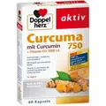 Produktbild: DOPPELHERZ Curcuma 750 Kapseln 60 St PZN 15889806