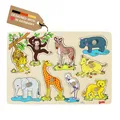 Produktbild: 57829  Steckpuzzle  afrikanische Tierkinder 9 Stück