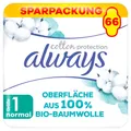Produktbild: always Ultra Binde Cotton Protection Normal mit Flügeln Monatspaket, 66 Binden (3 Packu