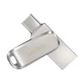 Produktbild: SanDisk Ultra Dual Drive Luxe 64 GB, USB-Stick silber