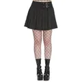 Produktbild: Banned A-Linien-Rock Black Core Pinstripe Mini Wickelrock Nadelstreifen Faltenrock schwarz XS