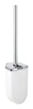 Produktbild: Keuco Elegance Toilettenbürstengarnitur mit Opak-Kunststoff-Einsatz - Verchromt - 11664010100