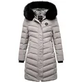 Produktbild: REPUBLIX Winterjacke AITANA Damen Gefütterte Dicke Winter Jacke Mantel Parka mit Kapuze grau XS