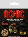 Produktbild: Button Badge 5er Pack AC / DC - Highway to Hell - 1x38 & 4x25mm BP80494