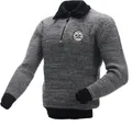 Produktbild: JOB Strickpullover ZIMMERER-Troyer grau-schwarz