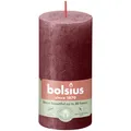 Produktbild: Bolsius Rustik Stumpenkerze samtrot, Höhe: 10 cm, Ø 5 cm