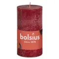Produktbild: Bolsius Rustik Stumpenkerze Samtrot 100/50mm
