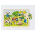 Produktbild: Gollnest & Kiesel Puzzle GOKI Holzpuzzle Mr. Miller's Farm 24 Teile, Puzzleteile