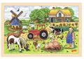 Produktbild: Einlegepuzzle MÜLLERS FARM Rahmenpuzzle Bauernhof Trecker 24 Teile Kinderpuzzle