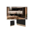 Produktbild: Vicco Geschirrspülerblende Küchenmöbel R-Line Solid Eiche Schwarz 60 cm modern
