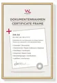 Produktbild: Walther Rahmen Gold Din A4 21x29,7 cm für Urkunden Dokumente, Jubiläum