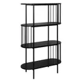 Produktbild: casa NOVA AUGUST Regal Wohnzimmerregal 3 Fächer Schwarz matt 80 x 133 cm