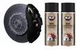 Produktbild: 2x Bremssattellack SCHWARZ 400ml Spray Bremsen Tuning +260°C