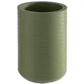 Produktbild: APS Beton Flaschenkühler geriffelt - mit möbelschonender Unterseite - für 0,7-1,5 Liter-Flaschen - Ø 13/10 cm, Höhe 19,5 cm, grün