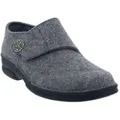 Produktbild: Berkemann Jarla, Damen-Hausschuh, hellgrau Filz, Klettverschluss, Wechselfussbett 3558-652 38 - Hellgrau - 38
