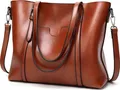 Produktbild: Handtasche Shopper Braun, Schultertasche Damen, Groß, Synthetisches-Lederhandtasche, Handtaschen Umhängetasche, Taschen Retoo