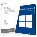 Produktbild: Windows 8.1 Pro + Office 2016 Home & Student +  Lizenznummer