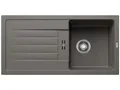 Produktbild: BLANCO FAVUM 45 S | Küchenspüle 86x43,5 | Granitspüle aus SILGRANIT vulkangrau | Einbauart: Einbau von Oben | reversibel | für 45 cm breite Unterschränke | Großes Becken | [86x43,5x19,2 cm]