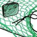 Produktbild: Wiltec Ladungssicherungsnetz Grün 2,1x1,25m Masche 4,5x4,5 cm Stärke 3 mm Polypropylen Transportnetz für Anhänger mit Randkördel Witterungsbeständig Ladung Sicherheit
