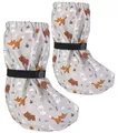 Produktbild: HECKBO Baby Regenfüßlinge mit Vlies 18–24 Monate – Waldtiere – wasserdicht gefüttert – Outdoor Matsch-Schuhe und vielseitige Überzieher Schuhe