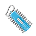 Produktbild: Bosch 21-tlgs. Schrauber Bit-Set mit Snap-Hook Blau (mit Universal-Bithalter, Karabiner, Zubehör für Akkuschrauber)