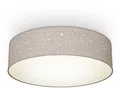 Produktbild: B.K.Licht LED Deckenleuchte, ohne Leuchtmittel, Warmweiß, Deckenlampe, Textil Lampenschirm, E27, Schlafzimmer, Wohnzimmer