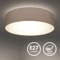 Produktbild: Deckenleuchte Stoff-Lampe Textil Kinderzimmer Schlafzimmer taupe E27