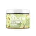 Produktbild: MORE Chunky Flavour, Pistachio White Chocolate, 150 g, vegan, Geschmackspulver zum Süßen, ohne viel Zucker und Kalorien, mit Inulin und Laktase - made in Germany