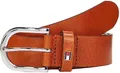 Produktbild: Tommy Hilfiger Damen Gürtel New Danny Belt Ledergürtel, Braun (Cognac), 90 cm