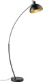 Produktbild: LED Bogenlampe, beweglich, schwarz-gold, H 155 cm, RECIFE