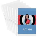 Produktbild: VON LEITZ Prospekthüllen DIN A4 transparent genarbt 0,065 mm, 100 St.