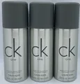 Produktbild: (88,87€/L) Calvin Klein CK One 3 x 150 ml Deodorant Bodyspray Deo Spray