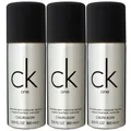 Produktbild: Calvin Klein CK One 3 x 150 ml Deospray Deodorant Spray Deodorant Deo Spray Set
