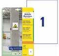Produktbild: Avery Zweckform Etiketten 20 Power-Etiketten L7877-20 weiß 210,0 x 297,0 mm