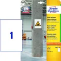 Produktbild: AVERY Zweckform Stark haftende Papier Etiketten 210 x 297 mm weiß 20 Etiketten