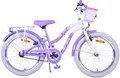 Produktbild: Mädchenfahrrad für 6-8 Jahre, 20 Zoll, mit Korb und Gepäckträger, Lovely Fuchsia