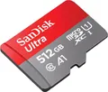 Produktbild: SanDisk Ultra - Flash-Speicherkarte (microSDXC-an-SD-Adapter inbegriffen) - 512GB - A1 / UHS Class 1 / Class10 - microSDXC UHS-I (SDSQUAC-512G-GN6FA)