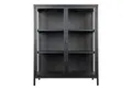 Produktbild: House Nordic Standvitrine in Schwarz, Metall - 80x101,5x40cm (BxHxT)