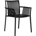 Produktbild: ebuy24 Tulsa Gartenstuhl Stapelbar Schwarz