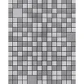 Produktbild: Edem - Küchen Bad Tapete 1033-16 Vinyltapete Geprägt Mit Geometrischen Formen Und Metallischen Akzenten Silber Platin Grau 5,33 M2