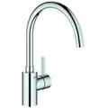 Produktbild: GROHE Eurosmart Cosmopolitan Einhand-Spültischbatterie, Ausladung 224mm, schwenkbar, hoch, 32843002, Farbe: Chrom