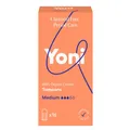Produktbild: Yoni | Tampons Medium | 16x Tampons aus 100% Bio-Baumwolle | Hypoallergene und Atmungsaktive Bio-Tampons | Frei von Kunststofffolien und Synthetischen Inhaltsstoffen