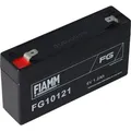 Produktbild: Fiamm FG10121 Blei-Gel Akku 6 Volt, 1,2Ah mit 2 Faston Steckkontakten - Schwarz
