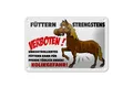 Produktbild: Blechschild Hinweis 18x12 cm Füttern strengstens verboten Deko Schild